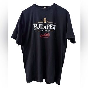Budapest Hungary Graphic Tee Men’s XL Black Travel Shirt